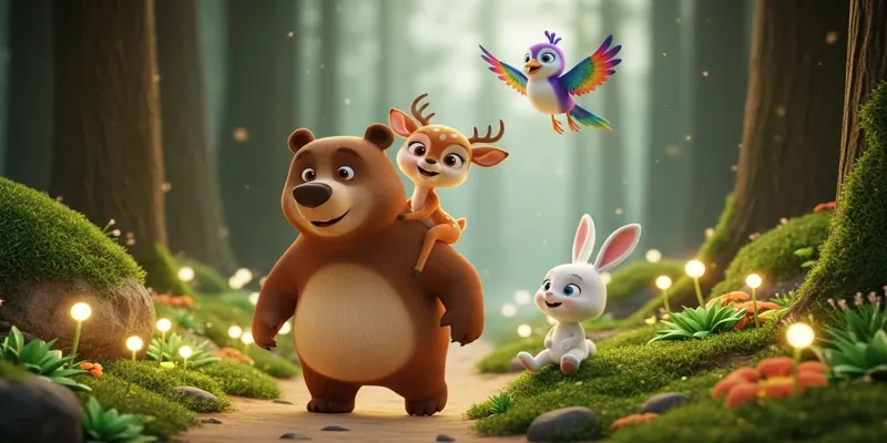 Düşler Ormanı Masalı Dostluk Pınarı ve Minik Tavşanın Macerası - 7