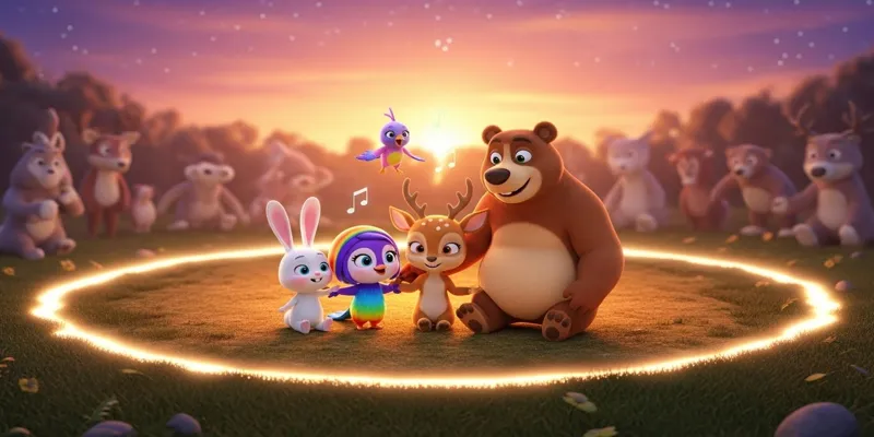 Düşler Ormanı Masalı Dostluk Pınarı ve Minik Tavşanın Macerası - 10