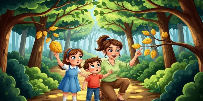 Elif ile Deniz’in Gezi Maceraları Renkli Orman Yolu Masalı - 2