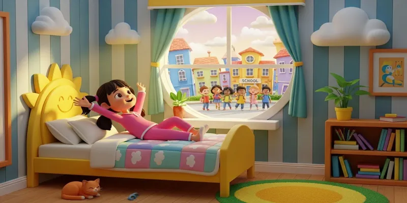 Gökkuşağı Kasabası’nda Geçen Eğlenceli Okul Masalı