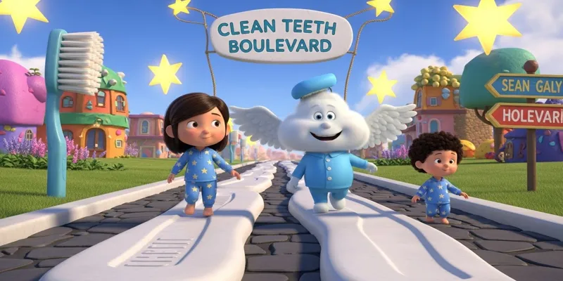 Mavi Pijama Ülkesi Masalı Defne ve Pufi ile Uykuya Hazırlık - 9